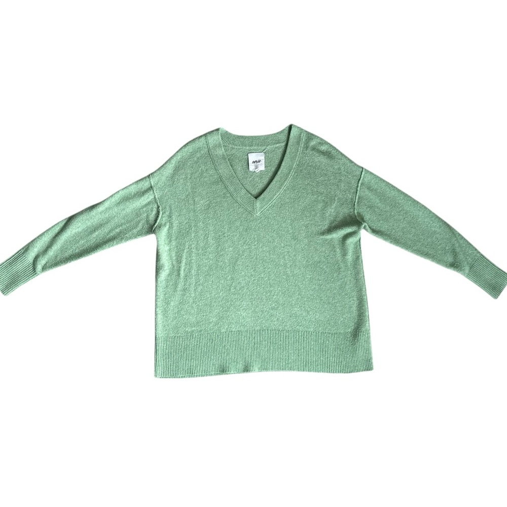 Aerie Oversized Sweater Green Size Extra Small